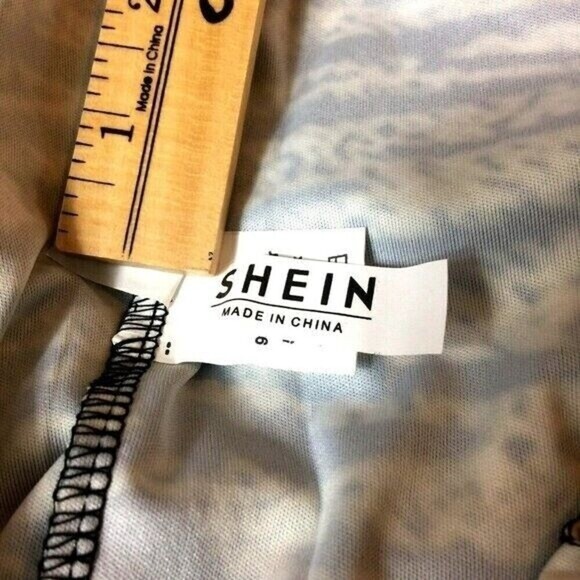 Shein 2XL Animal Print One Shoulder Long Sleeve Short Dress. - Picture 10 of 11